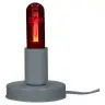 Metal white socket with LED E27 cross lamp