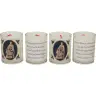 Set of 4 candles Christmas Text 5 languages