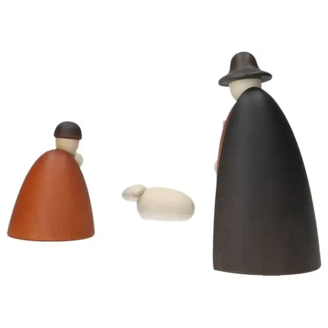 Kerstgroep Kohler 12 cm : Herders met schaap en lam