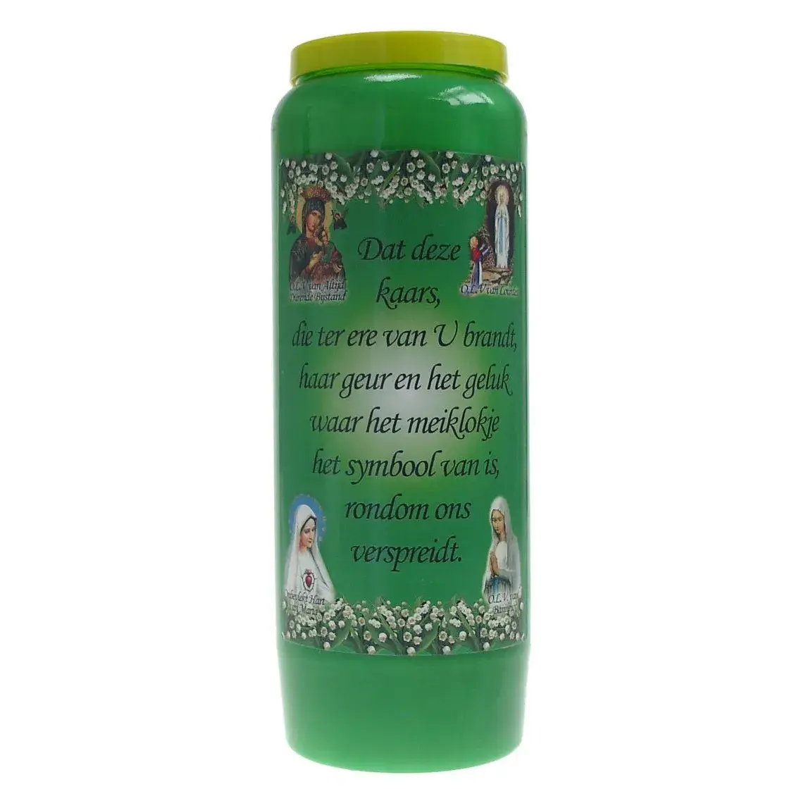 Neuvaine / vert / parfum de muguet / texte NL "geluk"