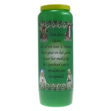 Neuvaine / vert / parfum de muguet / texte NL "geluk"