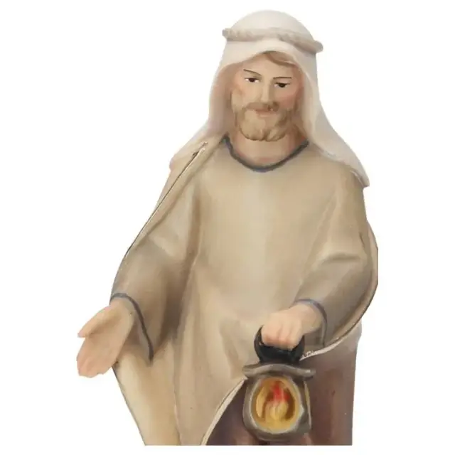 Sainte Famille : crèche de Noël en bois Komet 12 cm