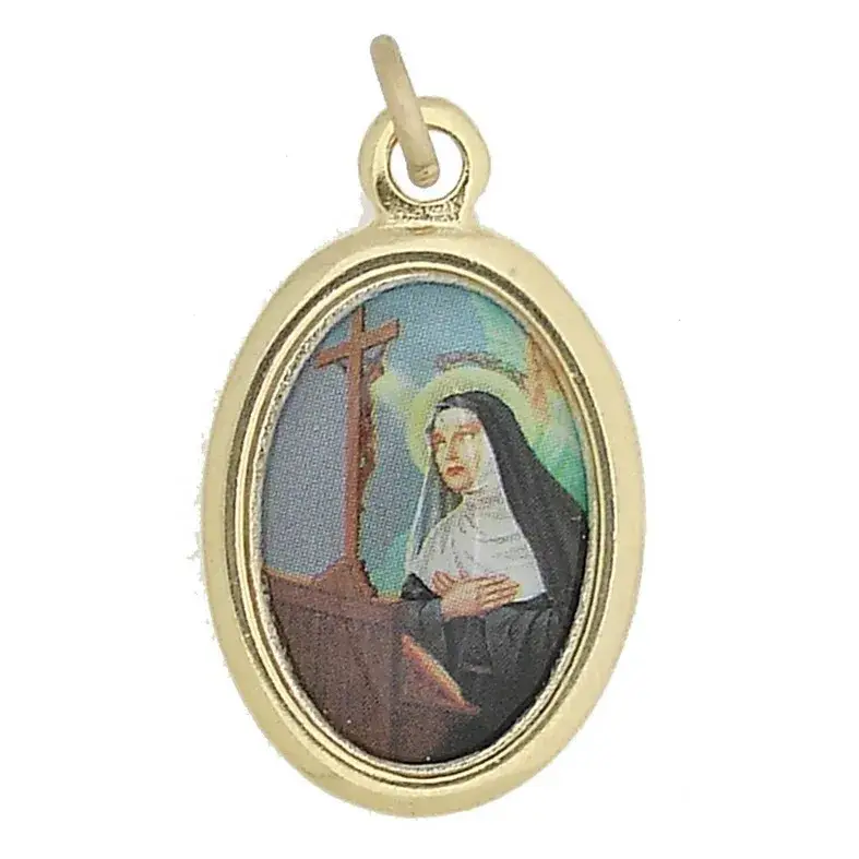 Médaille 25 mm Ov - Ste Rita - Métal Doré