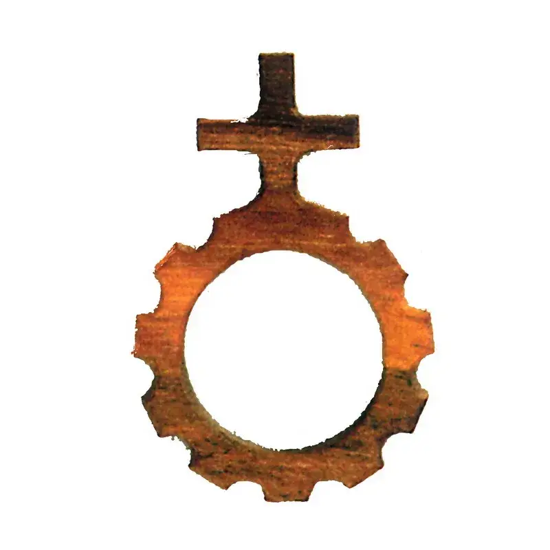 Dizainier s/cordon - 42 mm - Bois d'olivier