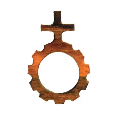 Dizainier s/cordon - 42 mm - Bois d'olivier
