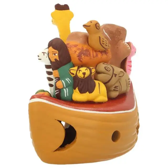 Ark van Noah in aardewerk "Collectie Crèche du monde"