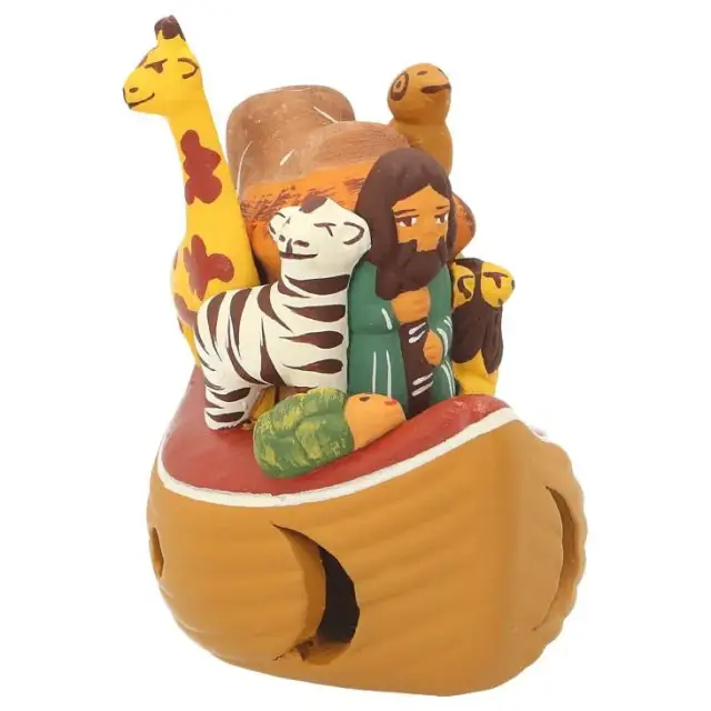 Ark van Noah in aardewerk "Collectie Crèche du monde"