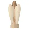 Statuette Ange Gardien avec cœur en bois 9 cm
