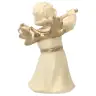 Ange en bois avec flûte - 6 cm Alabaster