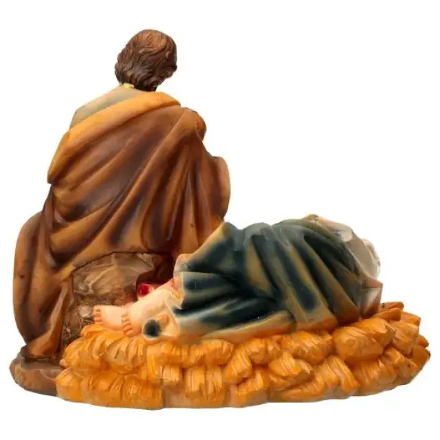 Vierge dormante / St Joseph 19 cm
