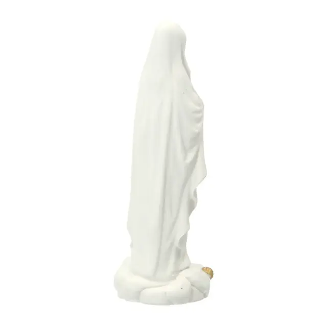 Statue 15 cm - Albâtre + Or - Lourdes