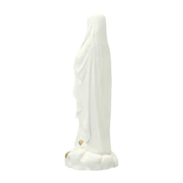 Statue 15 cm - Albâtre + Or - Lourdes