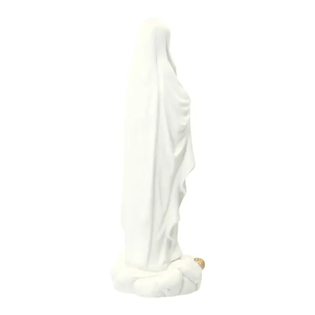 Statue 20 cm - Albâtre + Or - Lourdes
