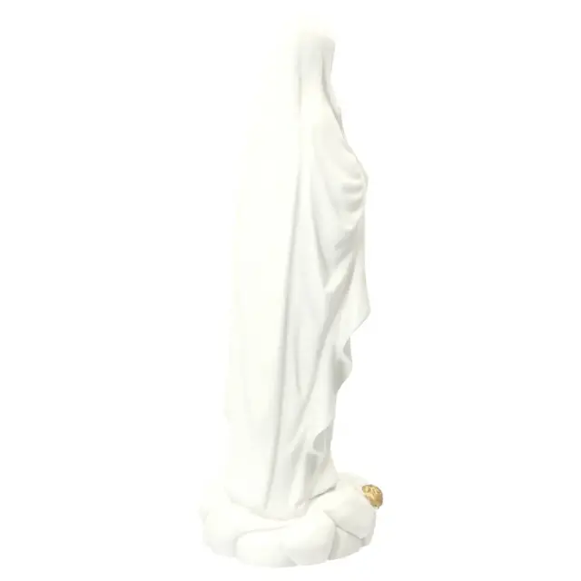 Statue 30 cm - Albâtre + Or - Lourdes
