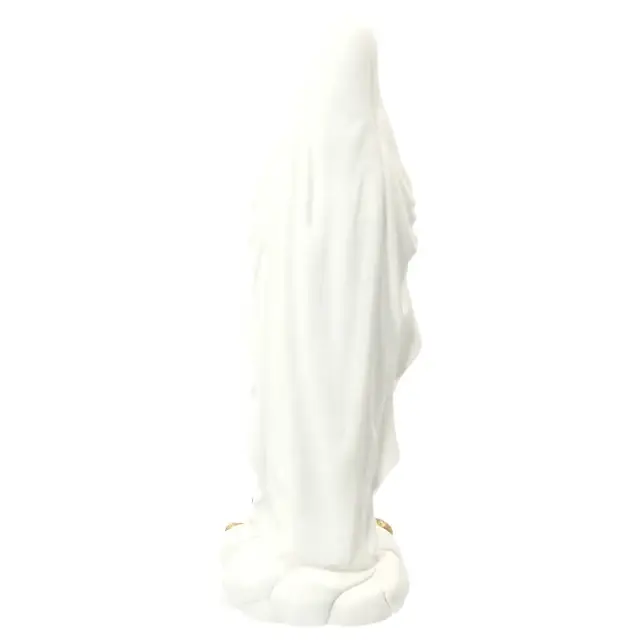 Statue 30 cm - Albâtre + Or - Lourdes