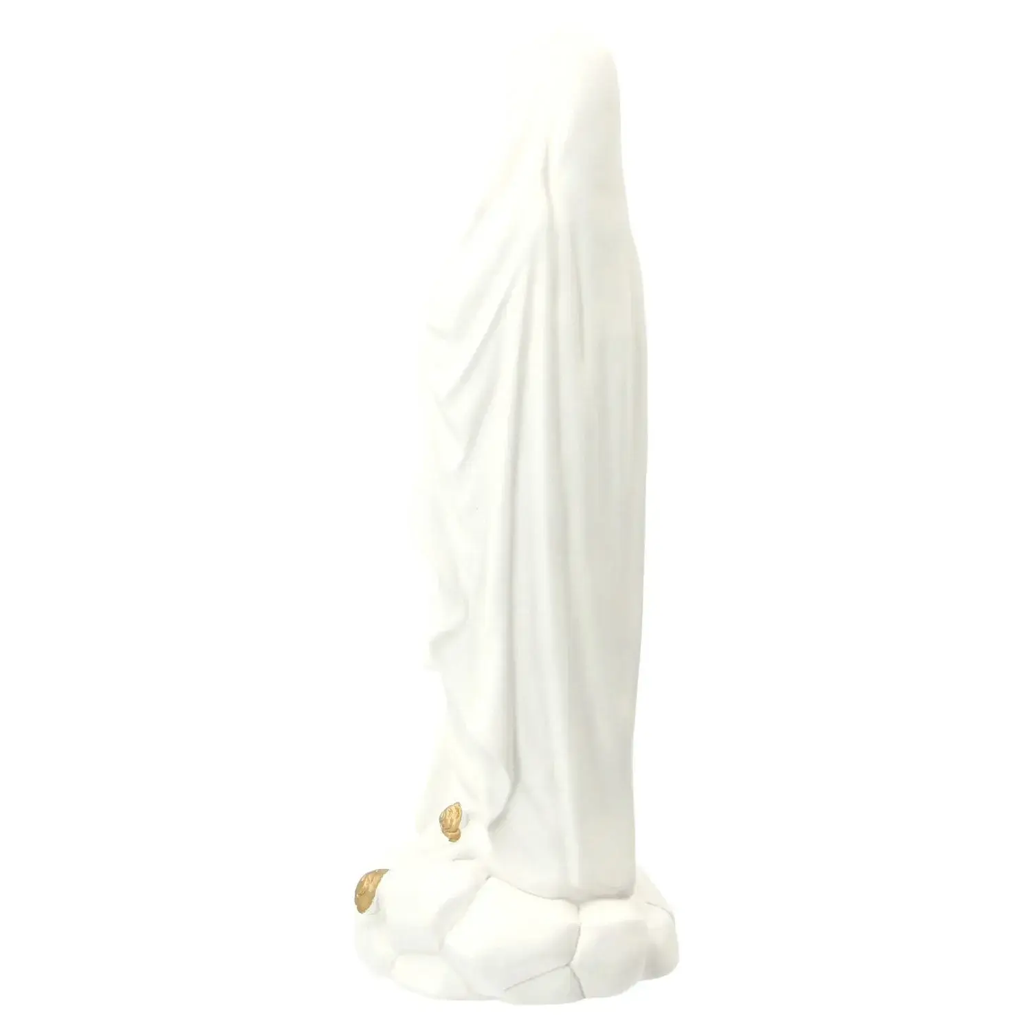 Statue 30 cm - Albâtre + Or - Lourdes