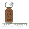 Porte-Clefs St Christophe / cuir 70 x 35 mm