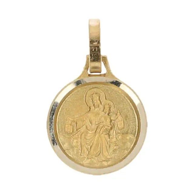 Scapular medal 12 mm Metal Doré