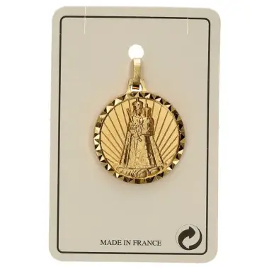 Medaille OLV met Kind - 18 mm - Metaal Verguld