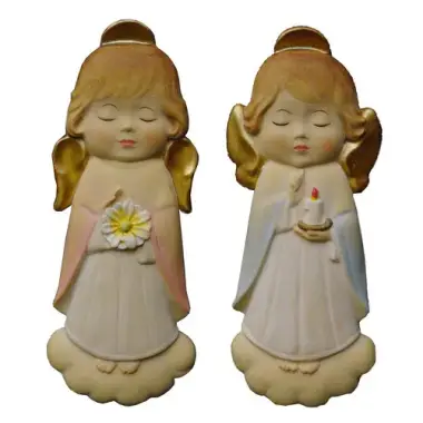 Engel om te hangen - 14 cm - 2 / set