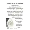 Carte-médaille-prière - Ste Barbe - Néerlandais