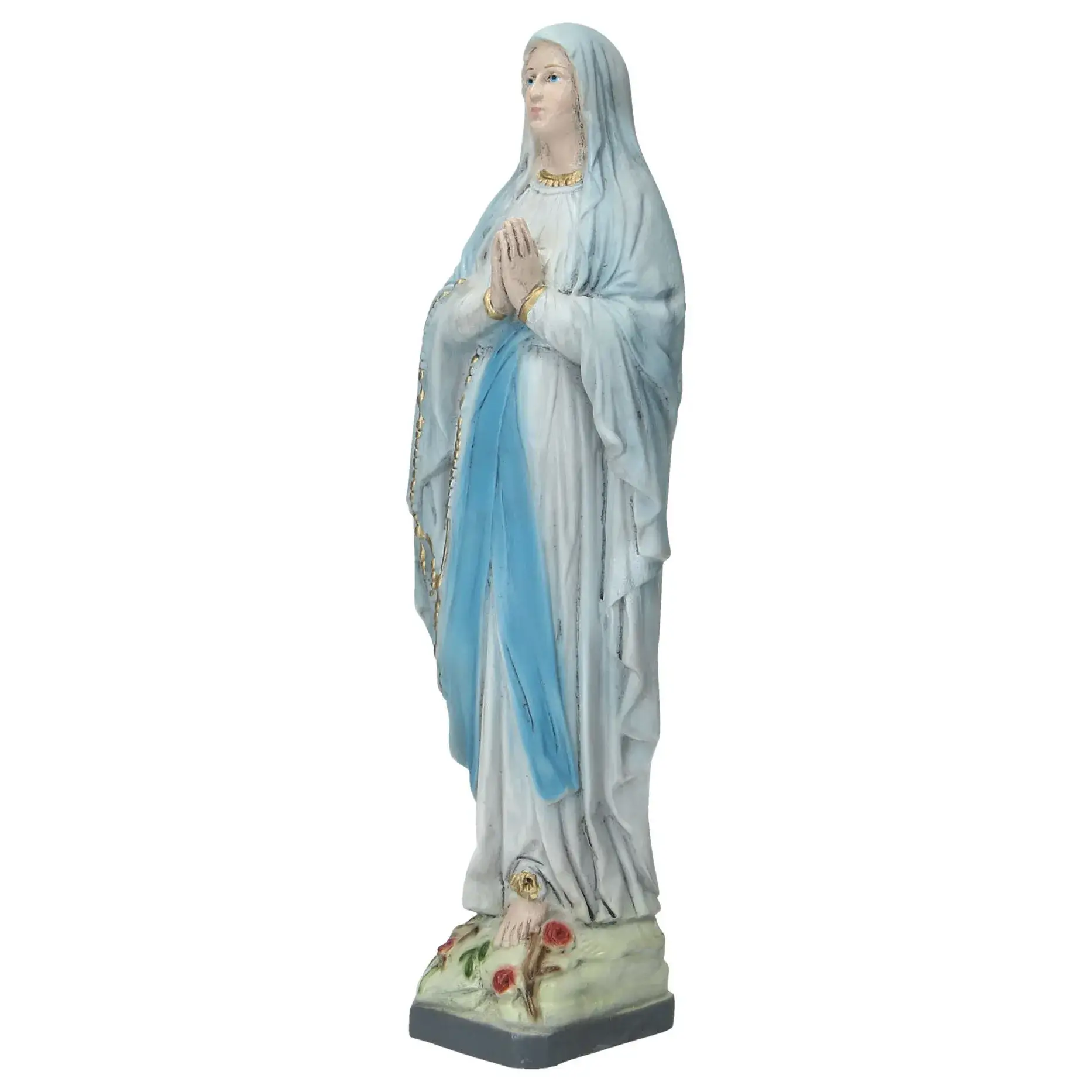 Our Lady of Lourdes 30 cm style French stone