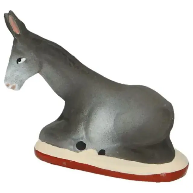 Santon Gateau 7 Cm Âne Couché