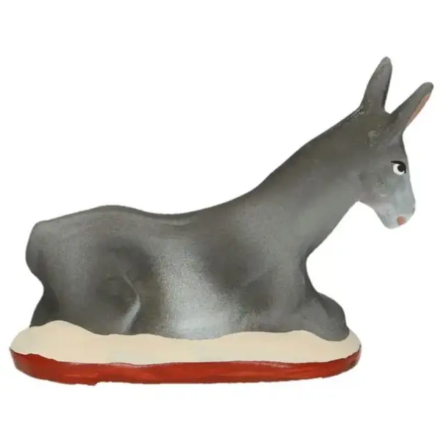 Santon Gateau 7 Cm Âne Couché