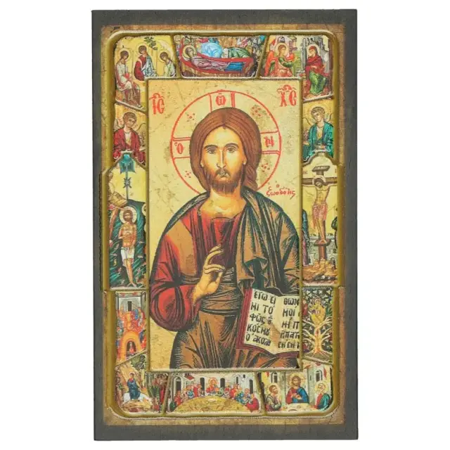 Ikoon - 12 X 7.5 cm - Pantocrator