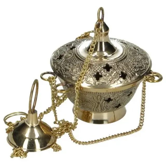 Incense burner H 10 cm Brass