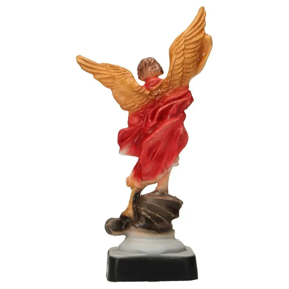 Statue 12 cm - Albâtre couleurs - Saint Michel