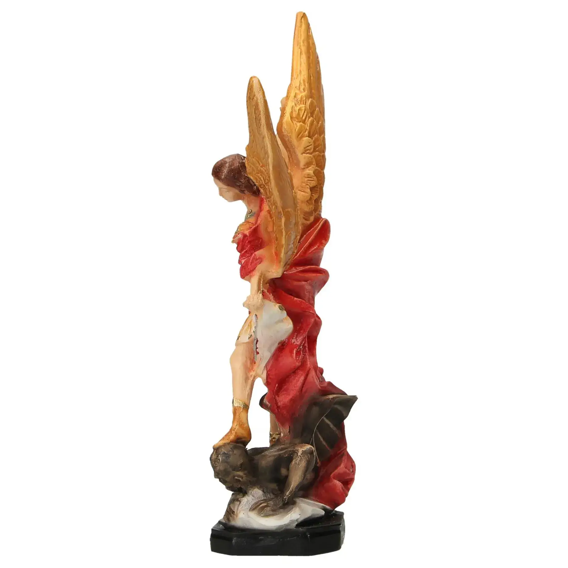 Statue 20 cm - Albâtre couleurs - Saint Michel