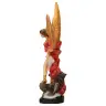Statue 20 cm - Albâtre couleurs - Saint Michel