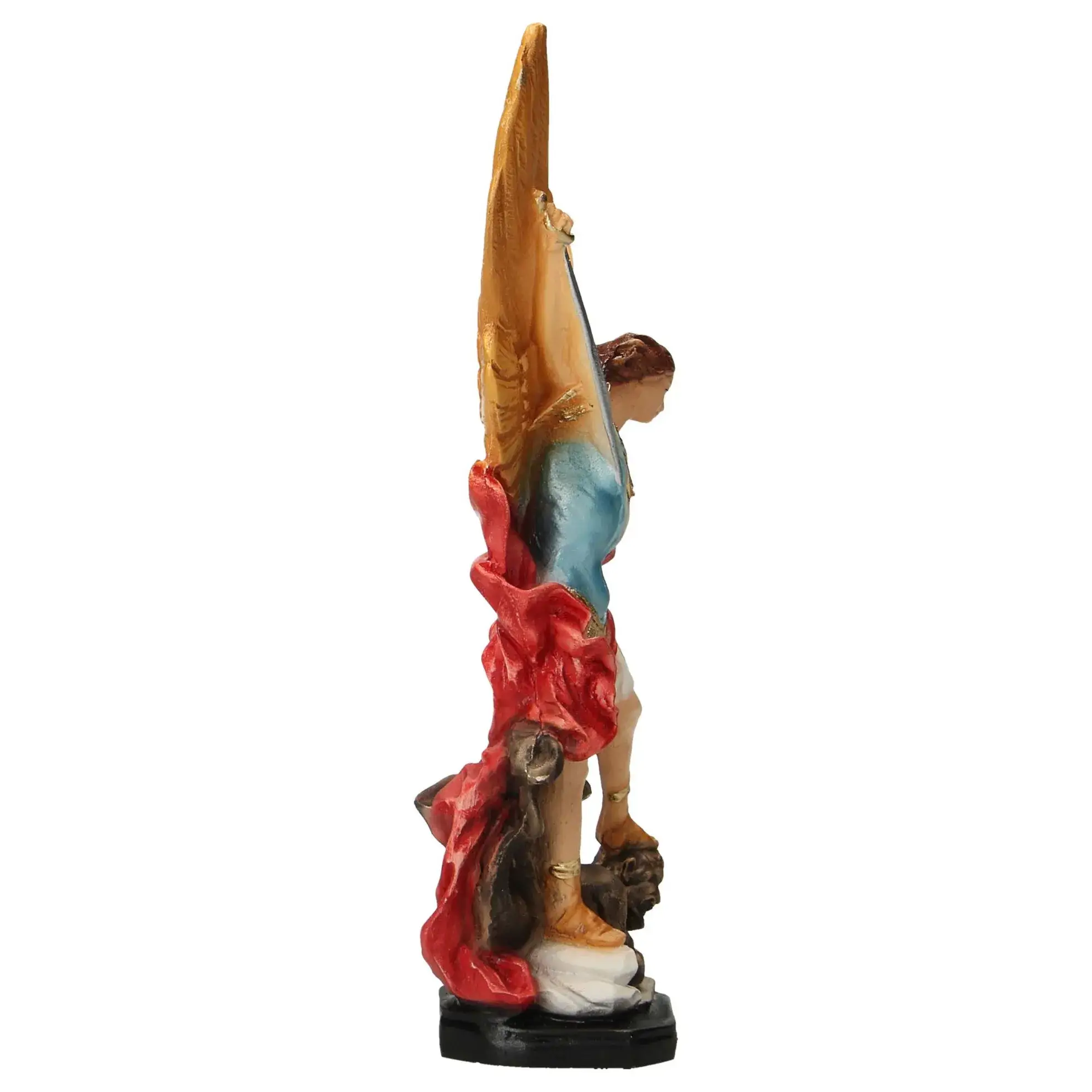 Statue 20 cm - Albâtre couleurs - Saint Michel