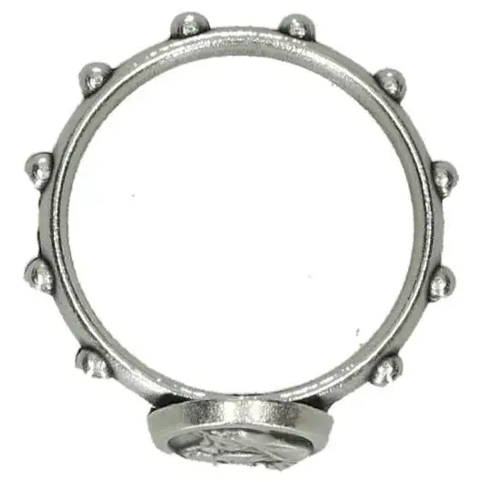 Ring-Tientje H Rita Metaal verzilverd