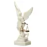 Statue 20 cm - Albâtre - St Michel avec balance