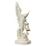 Statue 20 cm - Albâtre - St Michel avec balance