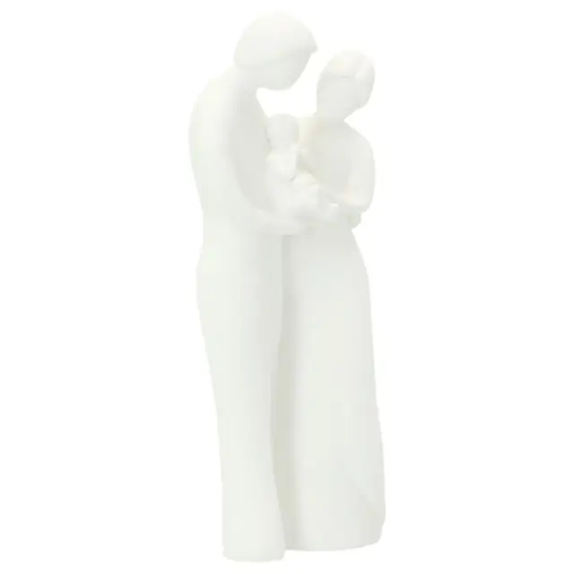 Ste famille 13 cm - résine blanche