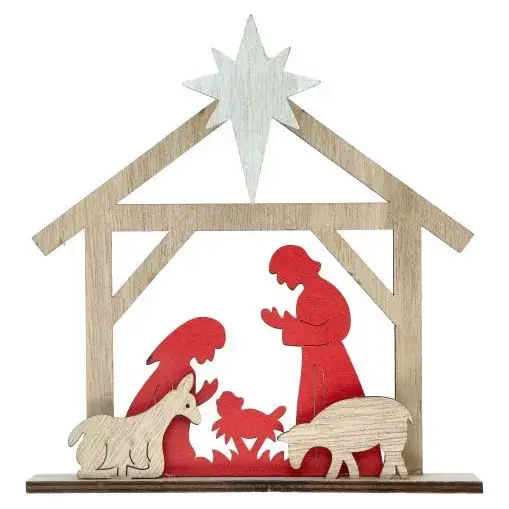 Kerstdecoratie met heilige familie