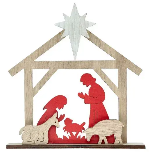 Kerstdecoratie met heilige familie