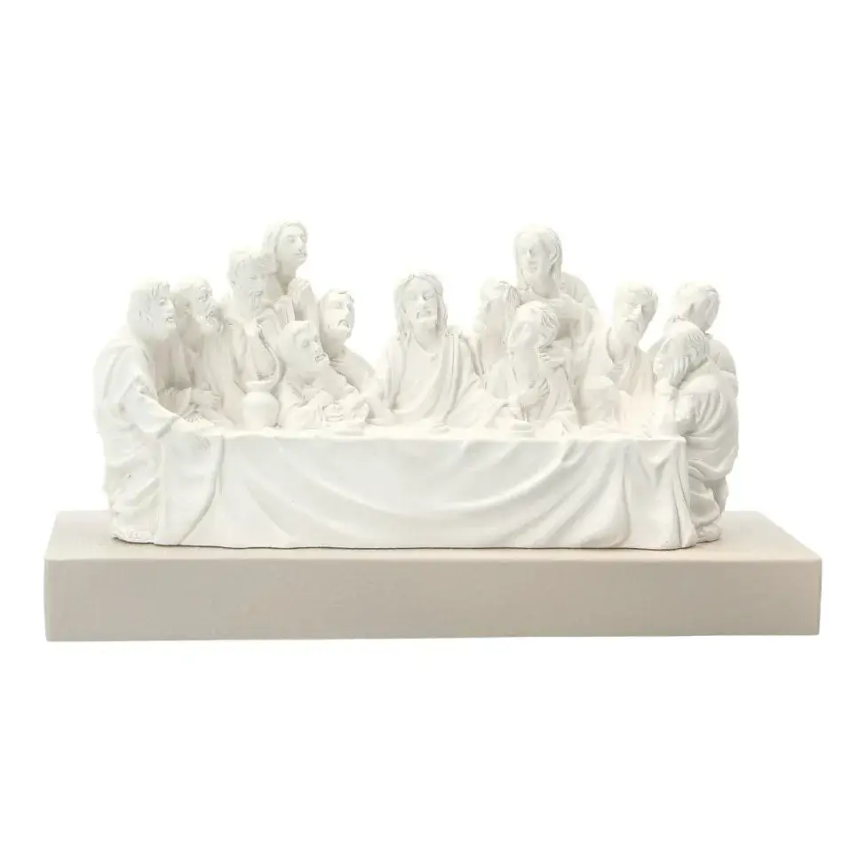 Dernière Cène 18 X 7 X H10 cm - Résine bicolore