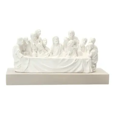 Dernière Cène 18 X 7 X H10 cm - Résine bicolore