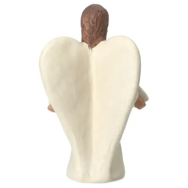 Nativity scene Onillon 10 cm stone white - Angel gloria
