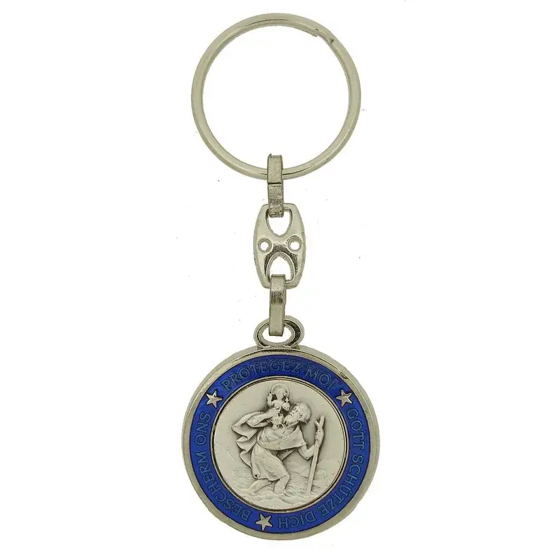 Porte-Clefs - St Christophe - Texte FR/NL/D - 35 mm