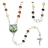 Mini rosary hematite St Michael