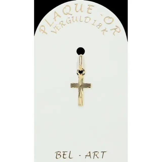 Croix Plaqué-Or - 11 X 7 mm
