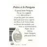 Kaart-medaille-gebed - H Peregrinus - Frans