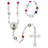 Mini chapelet multicolore + mousqueton + boîte
