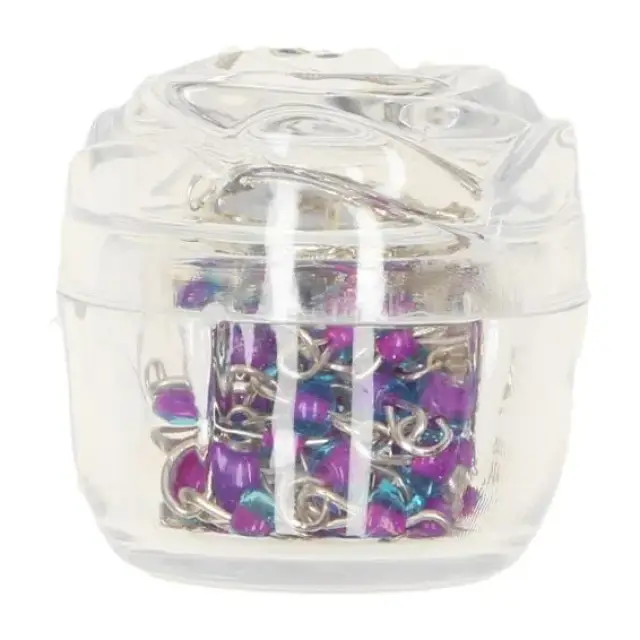 Mini-chapelet coul assort. + boîte "rose"