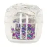 Mini-chapelet coul assort. + boîte "rose"